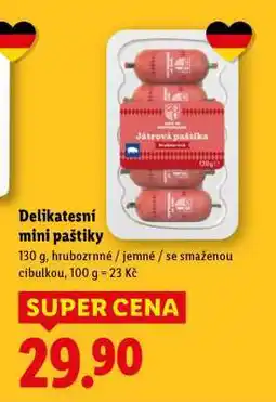 Lidl DELIKATESNÍ MINI PAŠTIKY nabídka