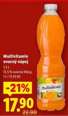 Lidl MULTIVITAMIN OVOCNÝ NÁPOJ nabídka