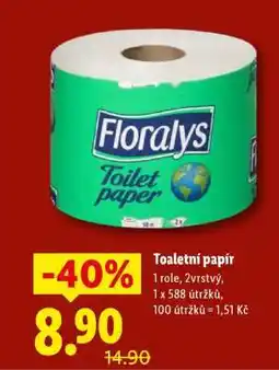 Lidl Toaletní papír Floralys nabídka