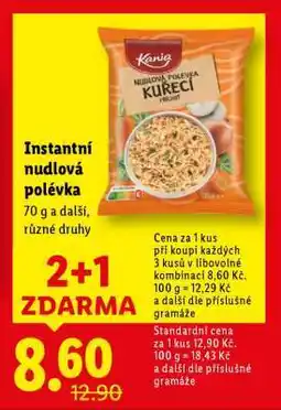 Lidl Instantní nudlová polévka nabídka