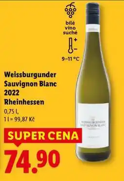 Lidl Weissburgunder Sauvignon Blanc 2022 Rheinhessen nabídka