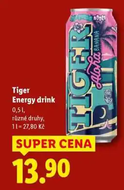 Lidl Tiger Energy drink nabídka