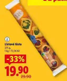 Lidl Listové těsto nabídka