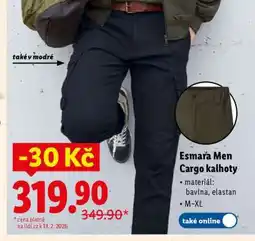 Lidl esmara Men Cargo kalhoty nabídka