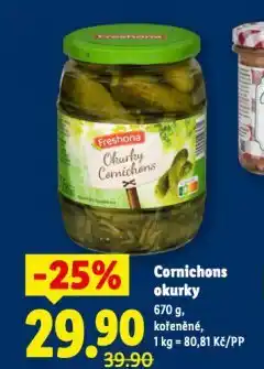 Lidl Cornichona okurky nabídka