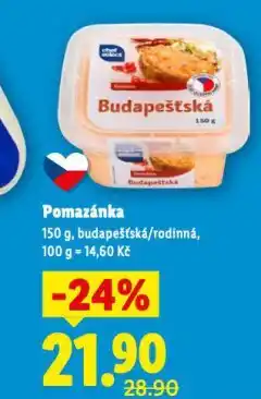 Lidl Pomazánka budapešťská / rodinná nabídka