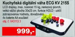 Elektro Spáčil Kuchyňská digitální váha ECG KV 215S nabídka