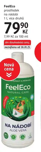 dm drogerie FeelEco prostředek na nádobí nabídka