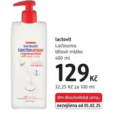 dm drogerie Lactovit Lactourea tělové mléko nabídka