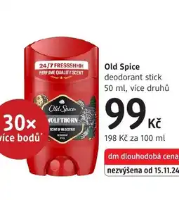 dm drogerie Old Spice deodorant stick nabídka