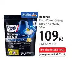 dm drogerie Denkmit Multi-Power Energy kapsle do myčky nabídka