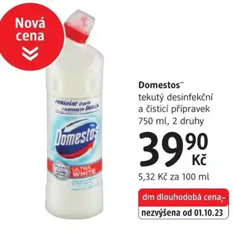 Domestos tekutý desinfekční a čisticí přípravek