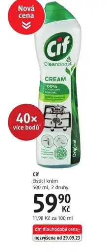 dm drogerie Cif čisticí krém nabídka