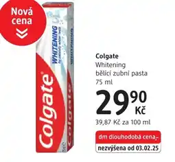 dm drogerie Colgate Whitening bělící zubní pasta nabídka