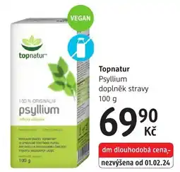 dm drogerie Topnatur Psyllium doplněk stravy nabídka