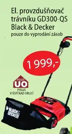 Fortel El. provzdušňovač trávníku GD300-QS Black & Decker nabídka