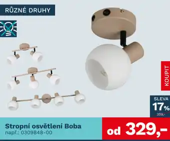 Stropní osvětlení Boba
