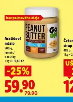 Lidl Arašídové máslo nabídka