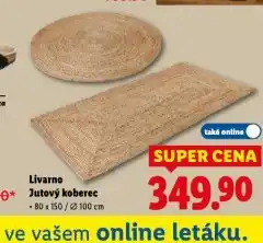 Lidl Jutový koberec nabídka