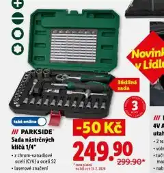 Lidl Sada nástrčných klíčů 1/4 nabídka