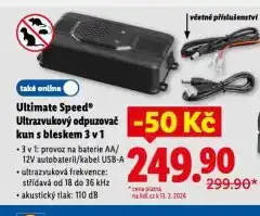 Lidl Ultrazvukový odpuzovač kun s bleskem 3v1 nabídka