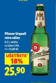 Lidl Pivo pilsner urquell nabídka