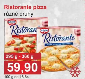 PLUS JIP Dr.Oetker Ristorante pizza nabídka