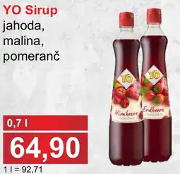 PLUS JIP YO Sirup jahoda, malina, pomeranč nabídka
