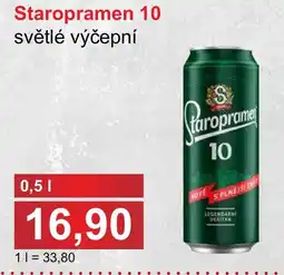 PLUS JIP Staropramen 10 světlé výčepní nabídka