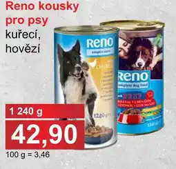 PLUS JIP Reno kousky pro psy kuřecí, hovězí nabídka