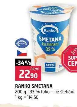 Terno RANKO SMETANA 200 g 33% tuku ke šlehání nabídka