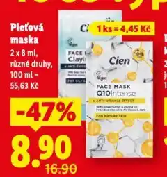Lidl Pleťová maska nabídka