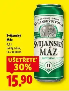 Lidl Pivo svijanský máz nabídka