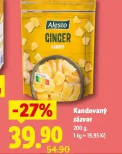 Lidl Kandovaný zázvor nabídka