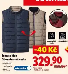 Lidl Oboustranná vesta nabídka