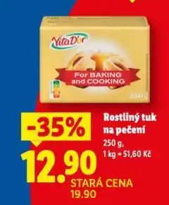 Lidl Rostlinný tuk na pečení nabídka