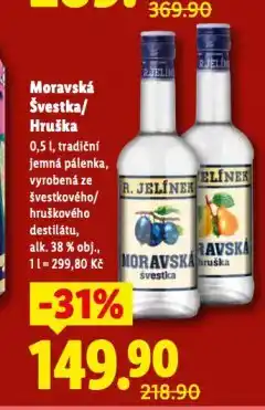 Lidl Moravská hruška nabídka