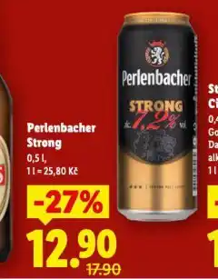 Lidl Pivo perlenbacher strong nabídka