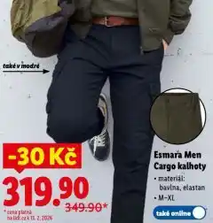 Lidl Cargo kalhoty nabídka