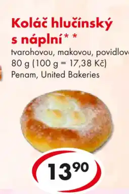 CBA Koláč hlučínský s náplní nabídka