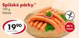 CBA Spišské párky nabídka