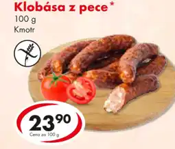 CBA Klobása z pece nabídka
