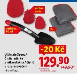 Lidl Ultimate Speed Čisticí utěrky z mikrovlákna / čistič s rozprašovačem nabídka