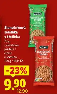 Lidl Slunečnicová semínka v těstíčku nabídka