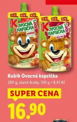 Lidl KUBÍK Ovocná kapsička nabídka