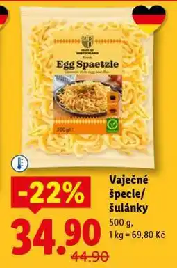 Lidl Vaječné špecle / šulánky nabídka