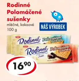 CBA Rodinné Polomáčené sušenky nabídka