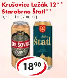 CBA Krušovice Ležák 12* Starobrno Štatl nabídka