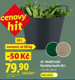 Lidl PARKSIDE Flexibilní košík 30 l nabídka