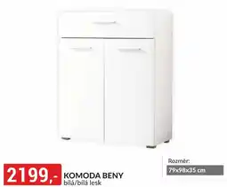 Baumax Komoda beny bílá/bílá lesk nabídka